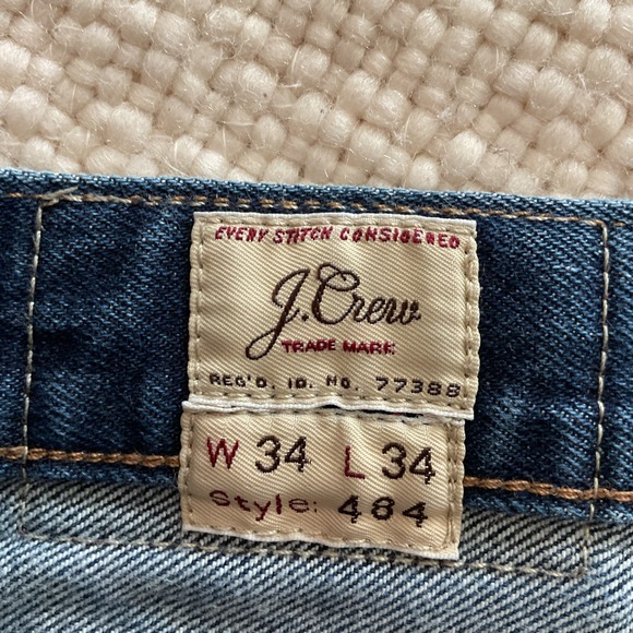 J Crew‎ 484 Slim-fit stretch jeans Dockrey wash Mens 34x34 Kurabo Fabric Classic - Picture 5 of 9